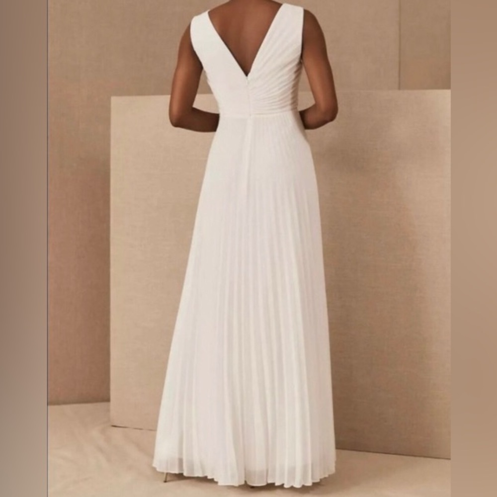 BHLDN Badgley Mischa Sloane pleated Wedding Dress